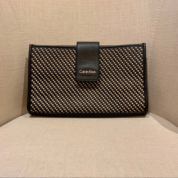 Calvin Klein Handbags - Calvin Klein Weaved Clutch